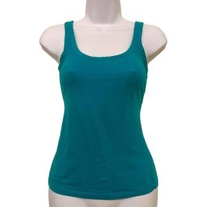 Old Navy Turqoise / Teal Scoop Neck Tank Top Size XS